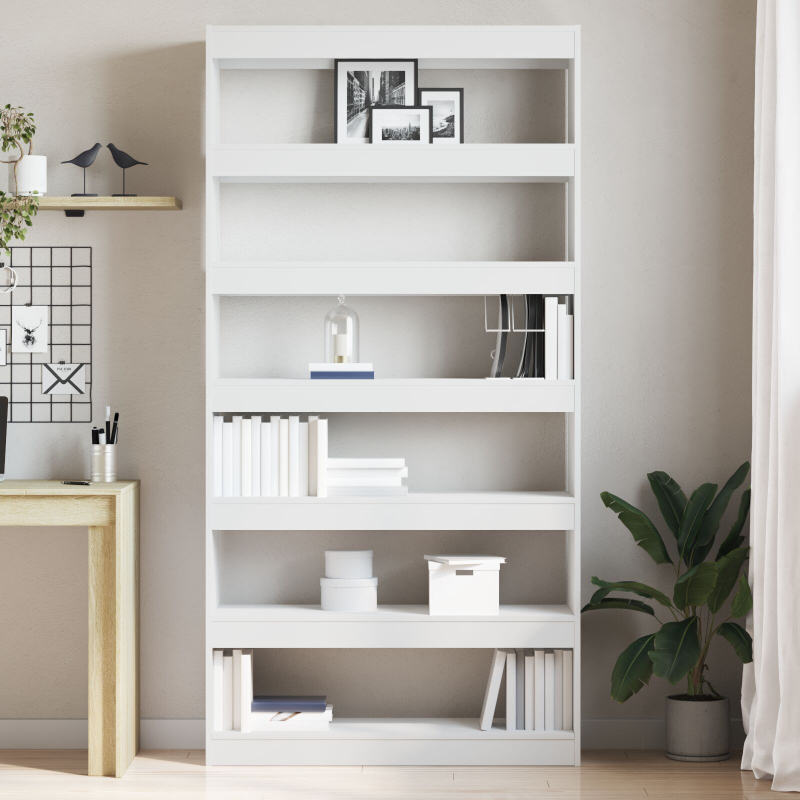 Weißes Bücherregal Weiß Hochwertiger Holzwerkstoff