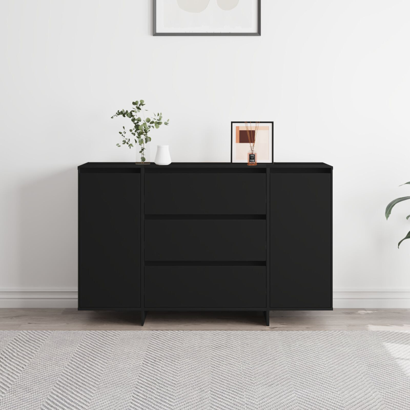 Sideboard Schwarz 120x41x75 cm Holzwerkstoff