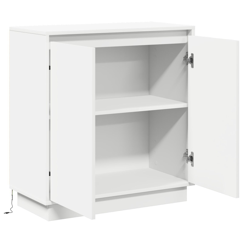 LED Sideboard in Weiß - 71x34.5x75 cm, Hergestellt aus Holzwerkstoff