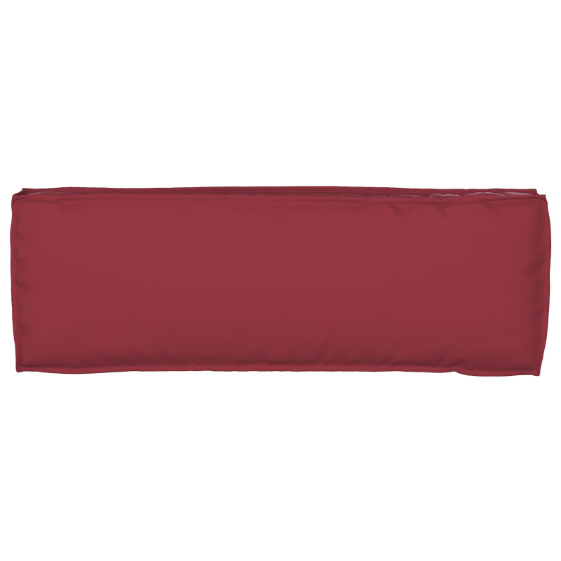 Palettkissen für Bank 2 Stück Weinrot 120x40x8 cm Oxford-Gewebe