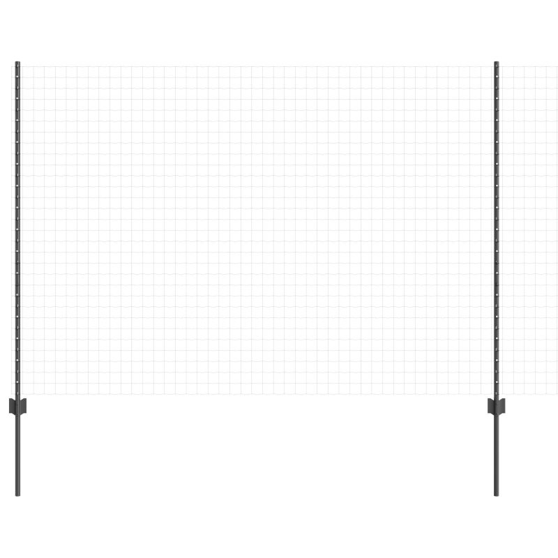 Zaunpfosten 10 Stück U-Kanal Grau 150 cm Stahl