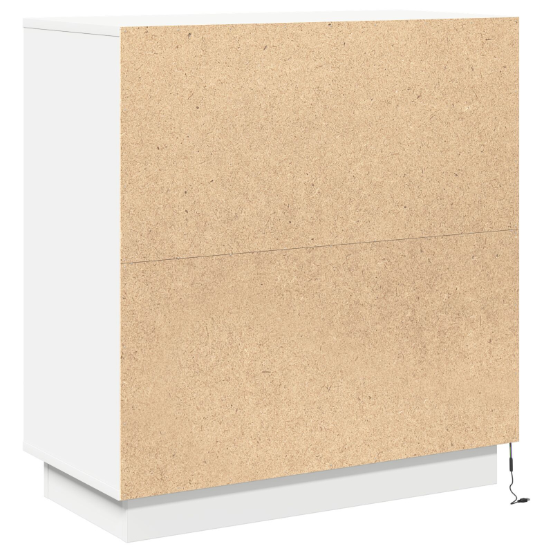 LED Sideboard in Weiß - 71x34.5x75 cm, Hergestellt aus Holzwerkstoff