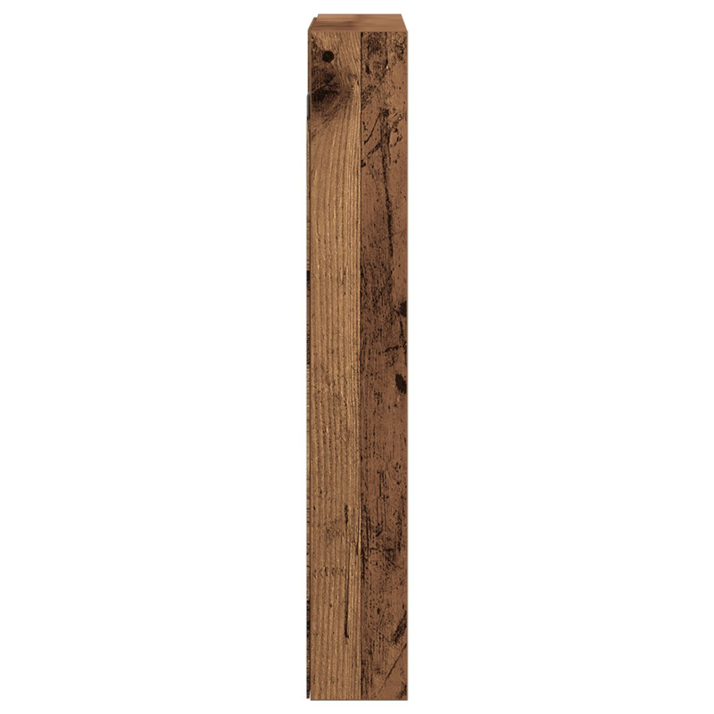 Vitrine Schrank Alte Holz 60x8,5x58 cm Ingenieure Holz