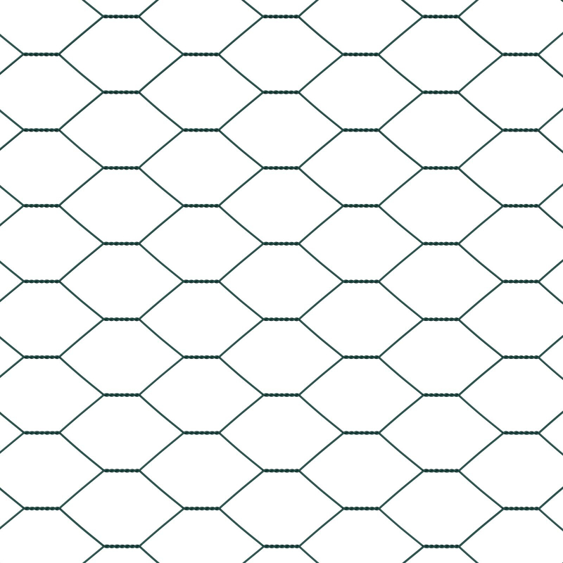Zaunset Set aus 2 Grün Metall 25 x 1,5 m Langlebig Zaunset