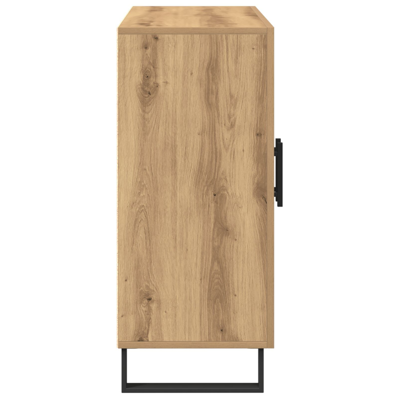 Sideboard mit 3 Türen Artisan Eiche 90x34x80 cm Holzwerkstoff