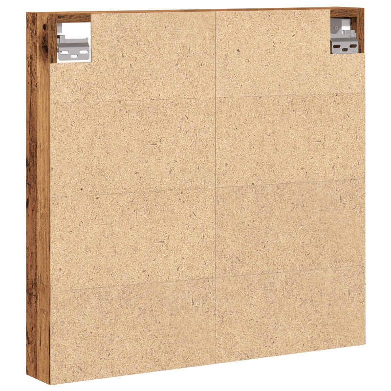 Vitrine Schrank Alte Holz 60x8,5x58 cm Ingenieure Holz