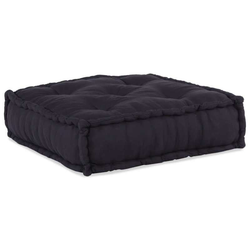 Modulare Poufs 2 Stück Anthrazit Stoff