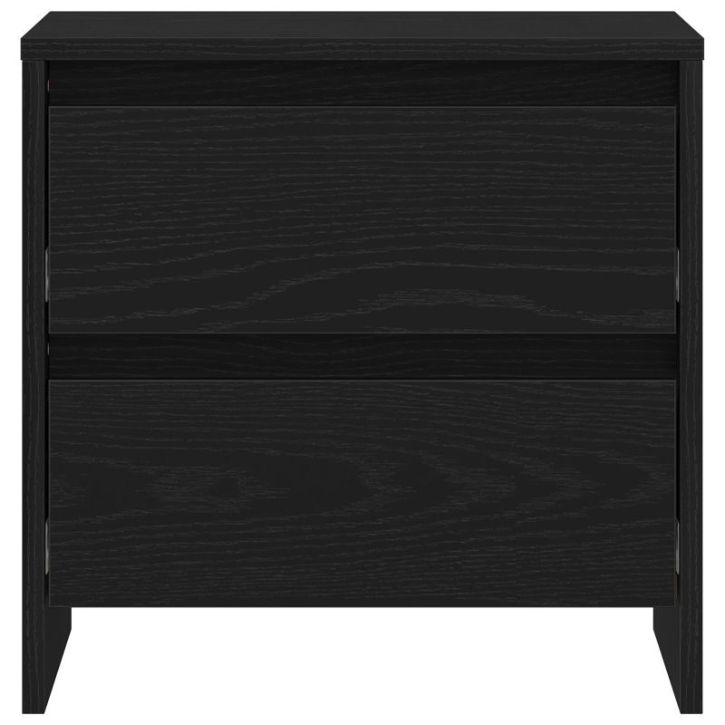 Nachttisch Schwarz Eiche 45x34x44,5 cm Holzwerkstoff