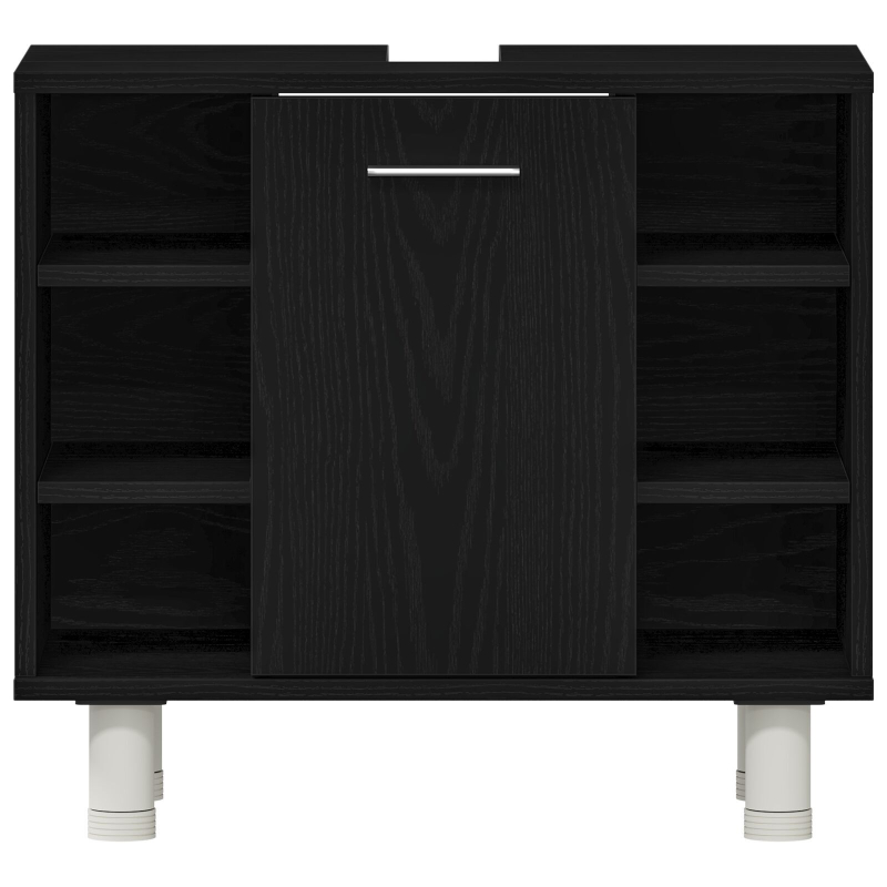 Badezimmer Schrank Schwarz Eiche 60x32x54 cm Ingenieuholz