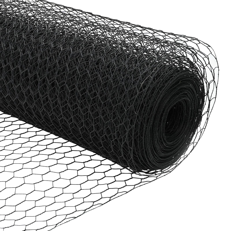Zaun Set Set aus 2 Grau Pulverbeschichteter Stahl 25 x 1,5 m