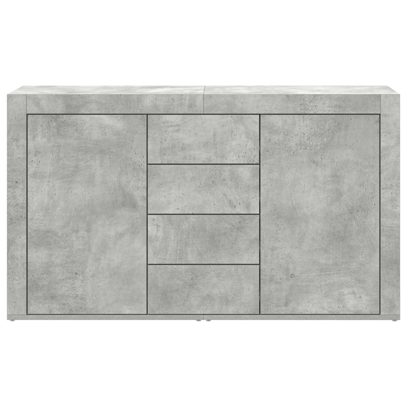 Sideboard Grau-Beton Holzwerkstoff 120 x 36 x 69 cm Stauraum
