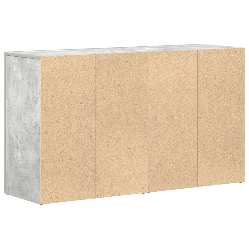 Sideboard Grau-Beton Holzwerkstoff 120 x 36 x 69 cm Stauraum