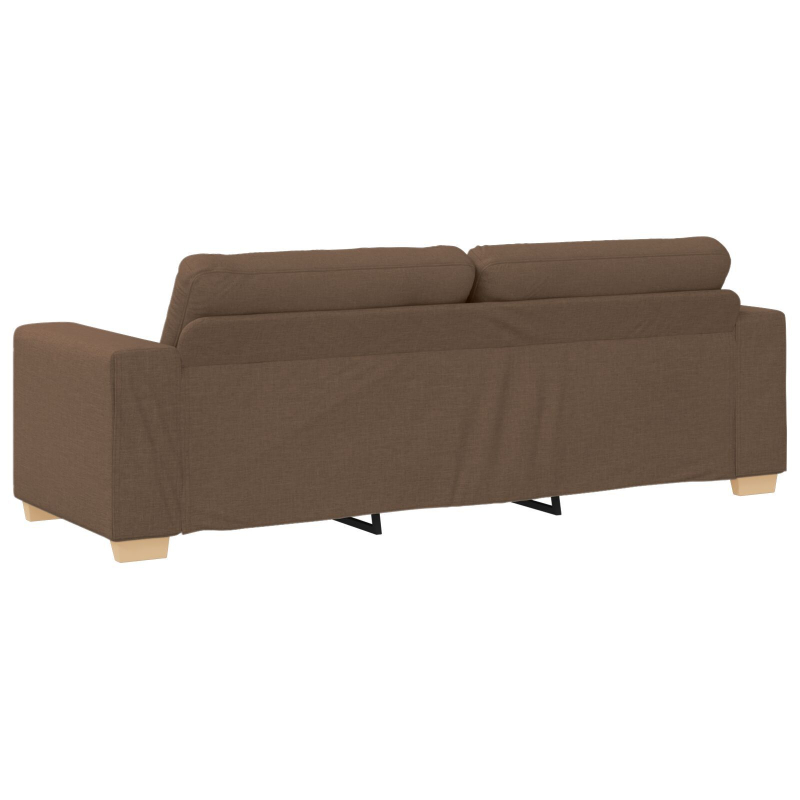 3-Sitzer Sofa in Braun, 180 cm, aus Stoff