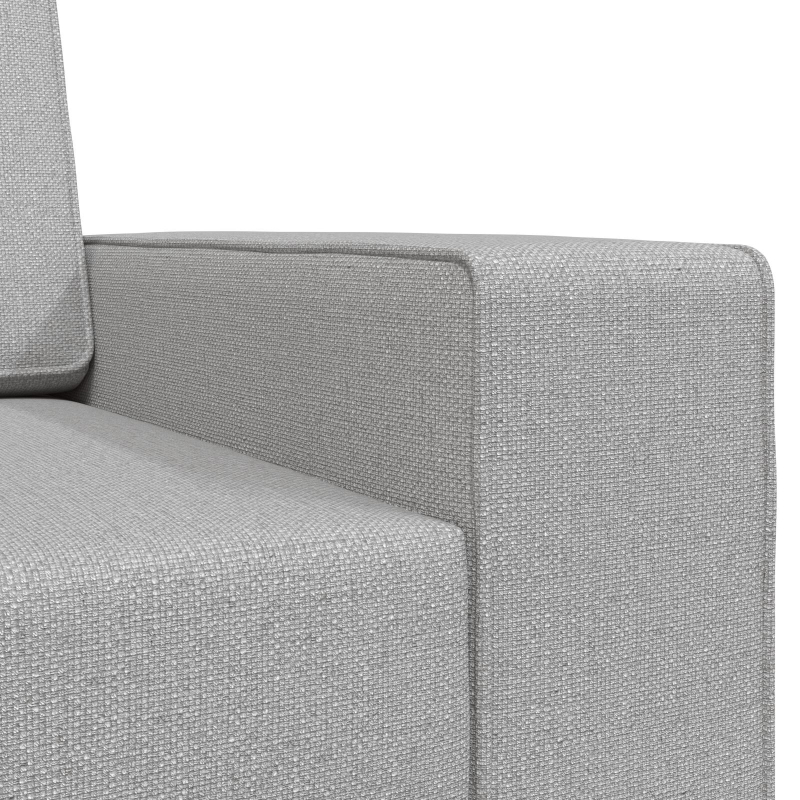 Boden-Schlafsofa 2-in-1 Wolkengrau 245x150x60.5 cm Stoff