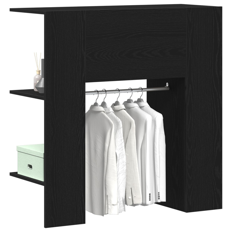 Flurenschrank Schwarz Eiche 97,5x37x99 cm Holzwerkstoff