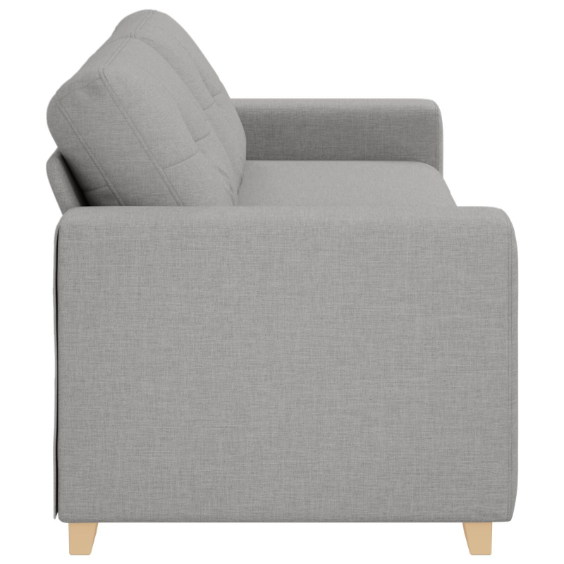3-Sitzer Sofa in Wolkengrau, 180 cm, Stoff