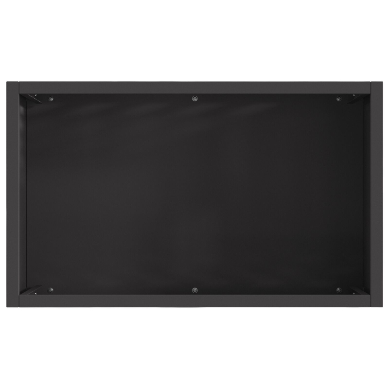 Feuerstelle Rechteckig Schwarz 50x30x40 cm Stahl