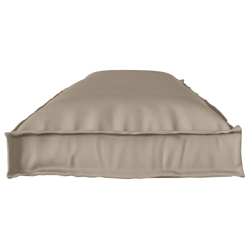Palettenkissen für Bank 2 Teile Taupe 150x40x8 cm Oxford-Stoff