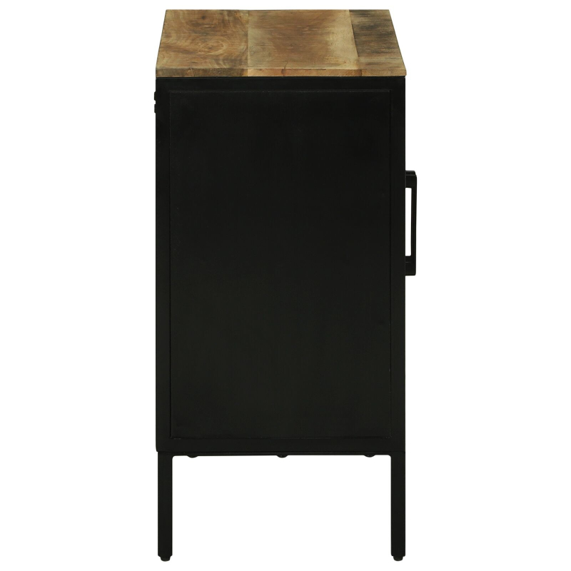 Sideboard 70x35x70 cm Massives Raues Holz Mango