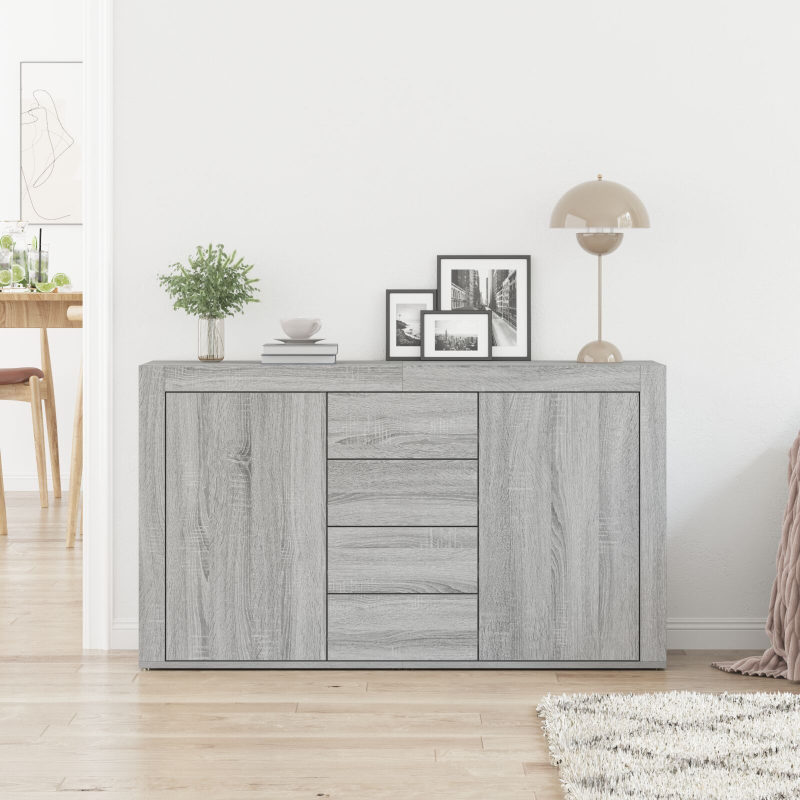 Sideboard Grau sonoma Holzwerkstoff 120 x 36 x 69 cm