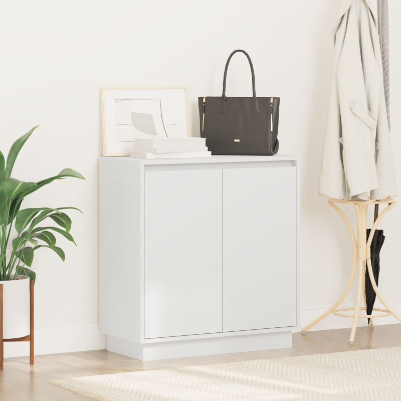 LED Sideboard in Weiß - 71x34.5x75 cm, Hergestellt aus Holzwerkstoff