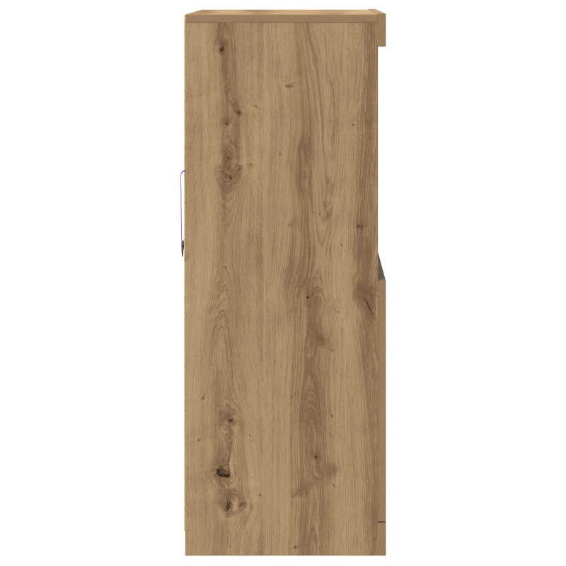 Sideboard mit LED-Lichtern Artisan Eiche 60x37x100 cm