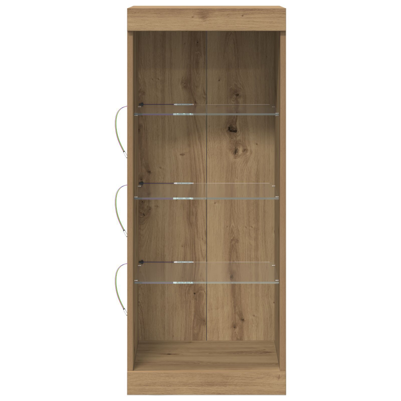 Sideboard mit LED-Lichtern aus Artisan-Eiche 41x37x100 cm