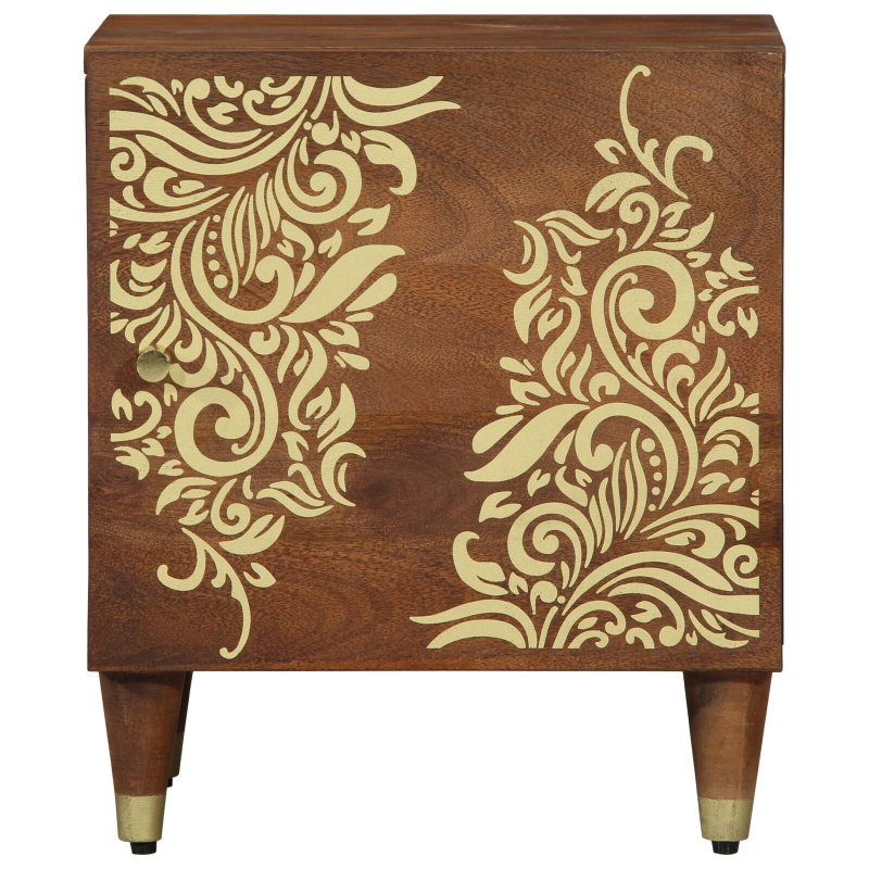 Nachttisch 40x33x46 cm Massivholz Mango