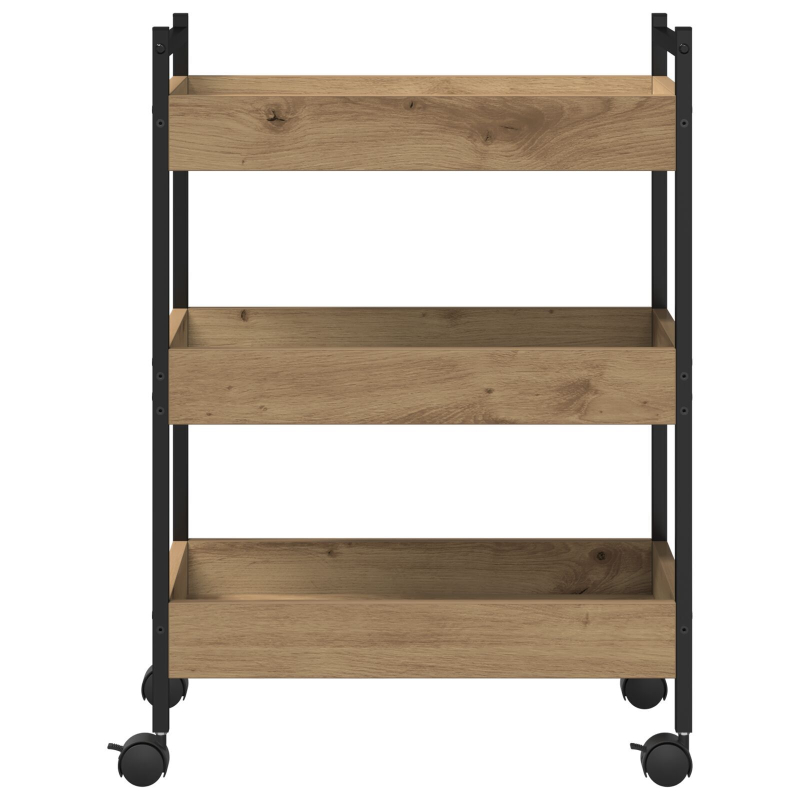 Küchenwagen Artisan Eiche 50x30x70 cm Holzwerkstoff