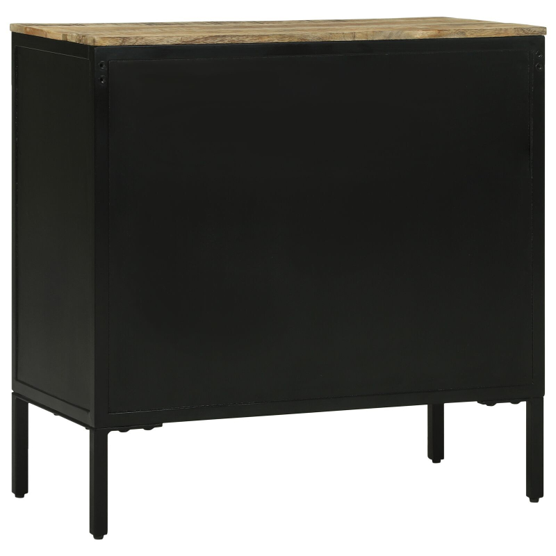 Sideboard 70x35x70 cm Massives Raues Holz Mango