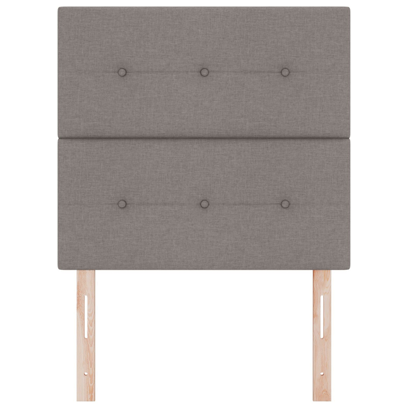 Kopfteil Mit Knopfheftung Taupe 100 cm Stoff
