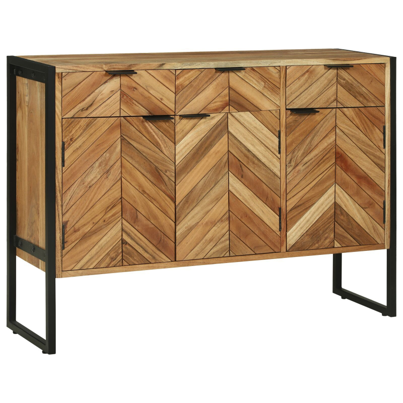 Sideboard 100x30x75 cm Massivholz Akazie