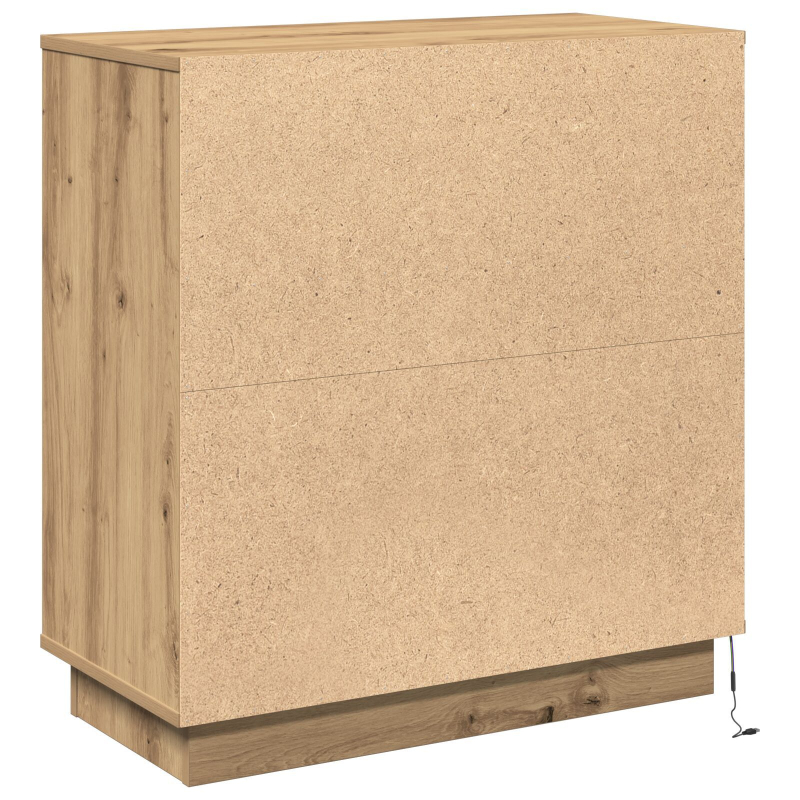 Sideboard mit LED Artisan Eiche 71x34,5x75 cm Holzwerkstoff