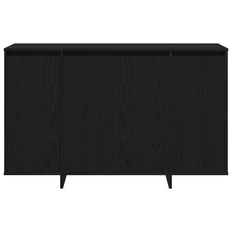 Schwarzes Eichen-Sideboard Schwarze Eiche Holz 120 x 41 x 75 cm