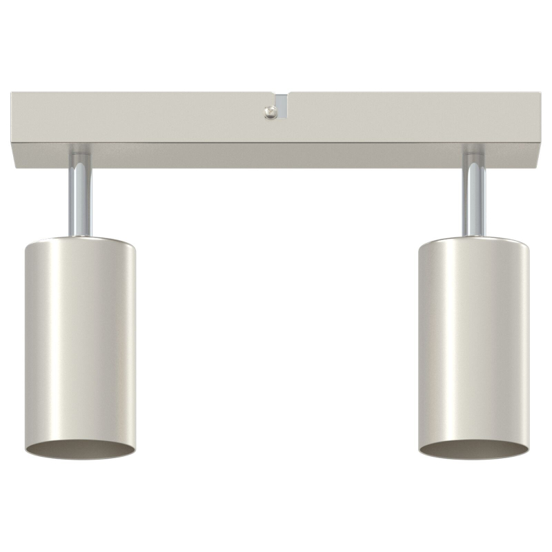 Deckenstrahler 2-Wege verstellbar gebürstetes Nickel GU10