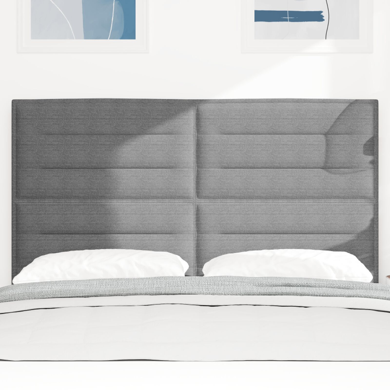 Kopfteil Schlichtes Design Hellgrau 140 cm Cordstoff
