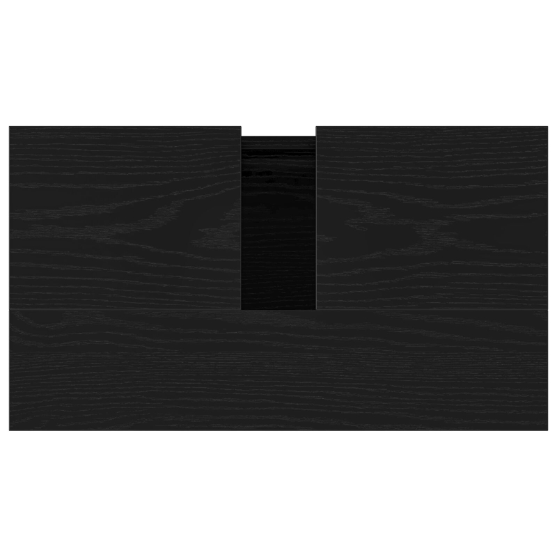 Waschbeckenunterschrank Schwarz Eiche 58x33x60 cm Holzwerkstoff
