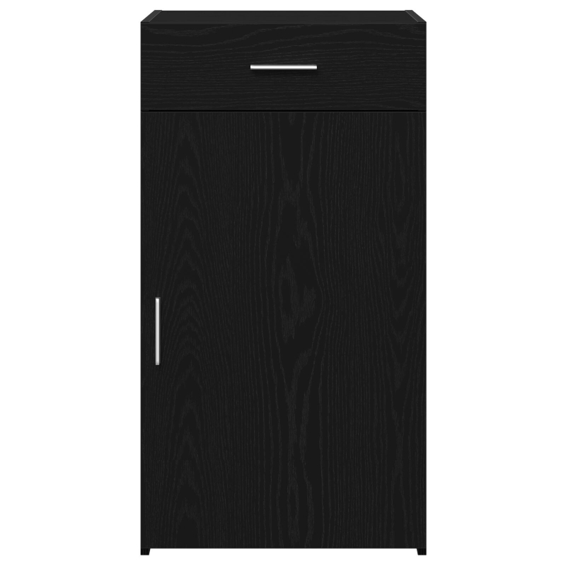 Sideboard Schwarz Eiche 30x42,5x93 cm aus Holzwerkstoff