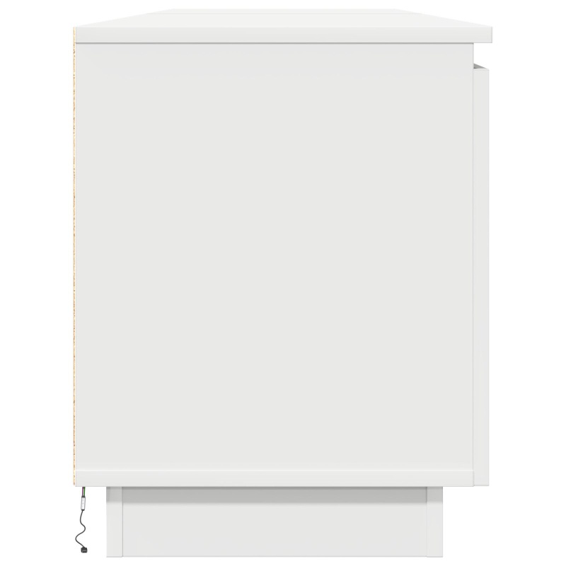 TV-Schrank mit LED Weiß 180x38x49 cm Holzwerkstoff