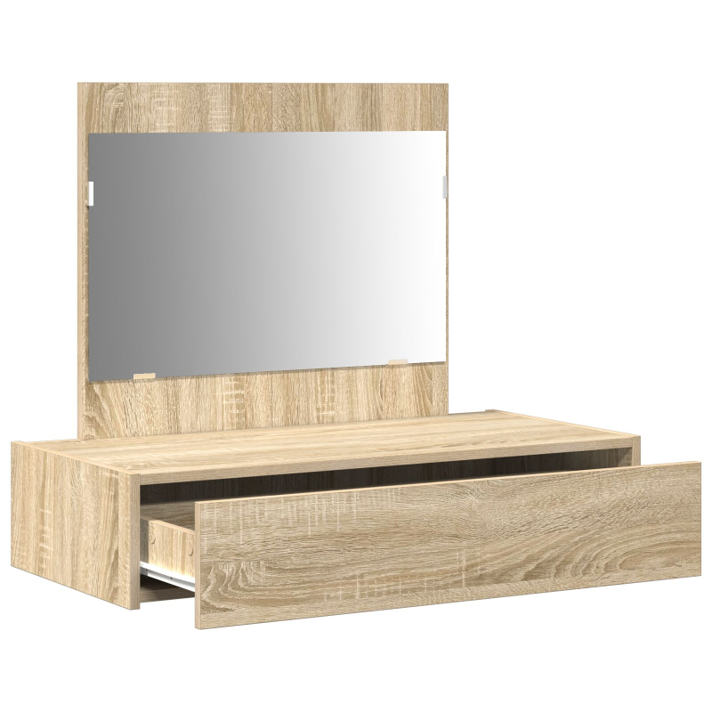 Wand-Schminktisch Sonoma Eiche 83x40x70 cm