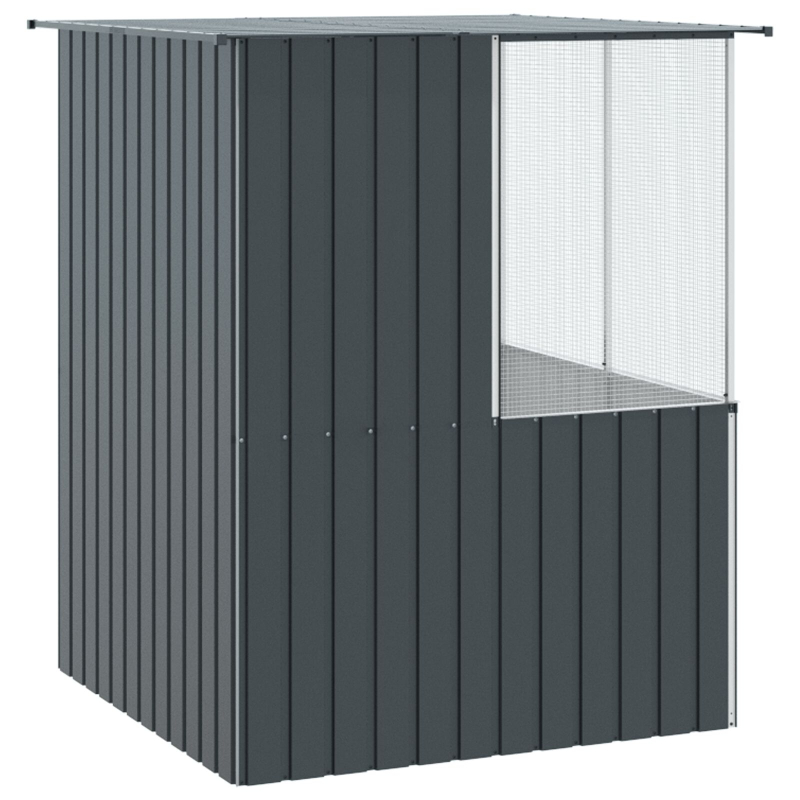 Vogelkäfig Anthrazit 215x78x200 cm Galvanisierter Stahl