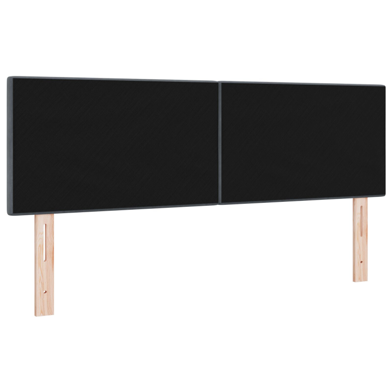 Kopfteil Mit Knopfheftung Dunkelgrau 140 cm Samt
