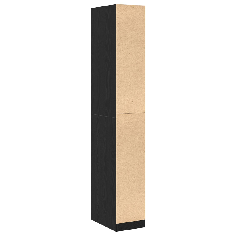 Kleiderschrank Schwarze Eiche - 30x50x200 cm, Aus Holzwerkstoff