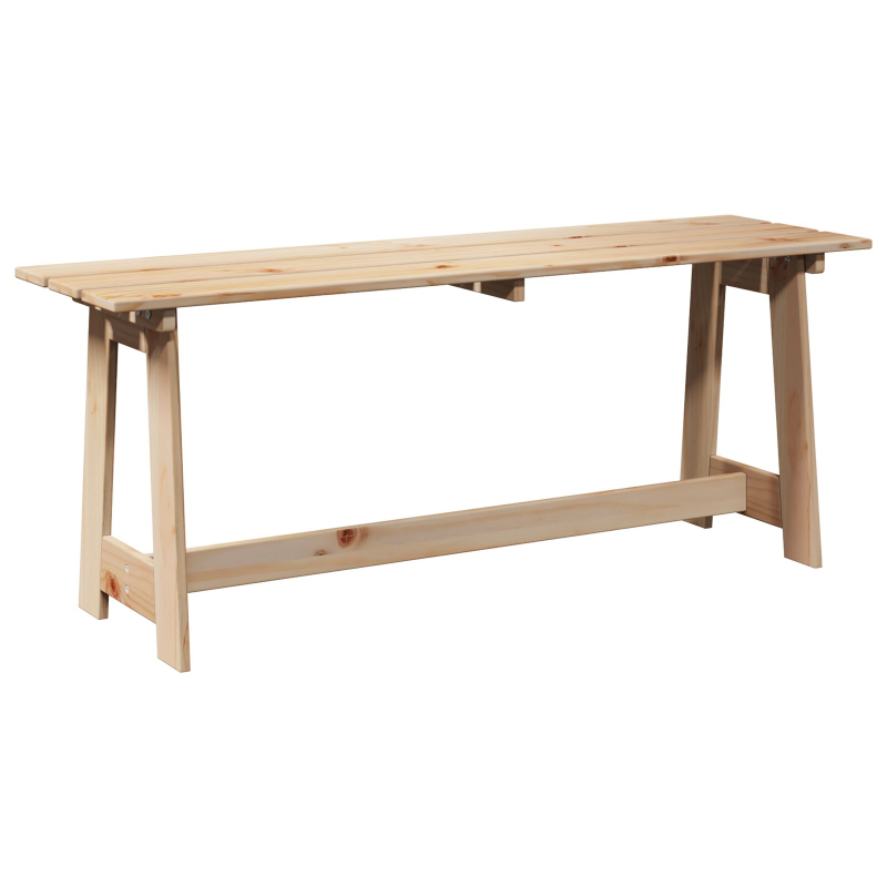Gartenbank 119x35x47 cm Massivholz Kiefer