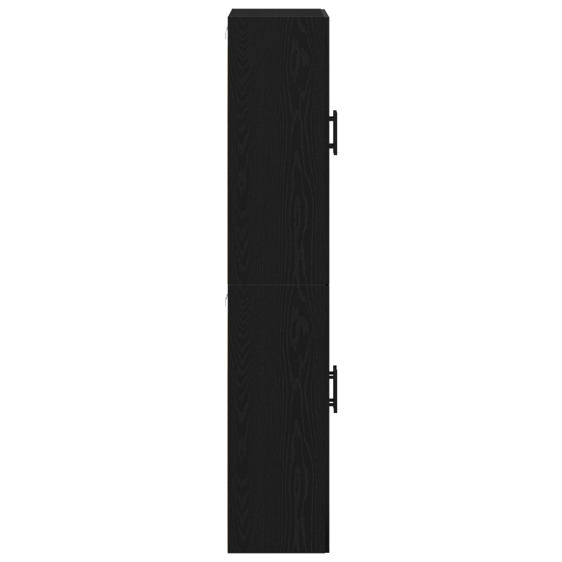 Schränke 2 Stück Schwarz Eiche 69,5x34x180 cm Holzwerkstoff