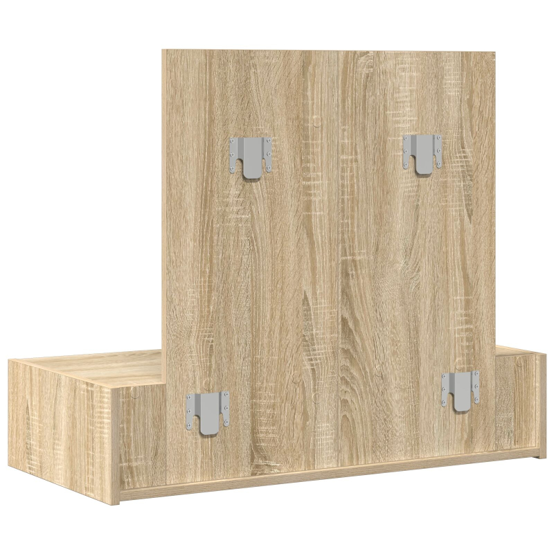 Wand-Schminktisch Sonoma Eiche 83x40x70 cm