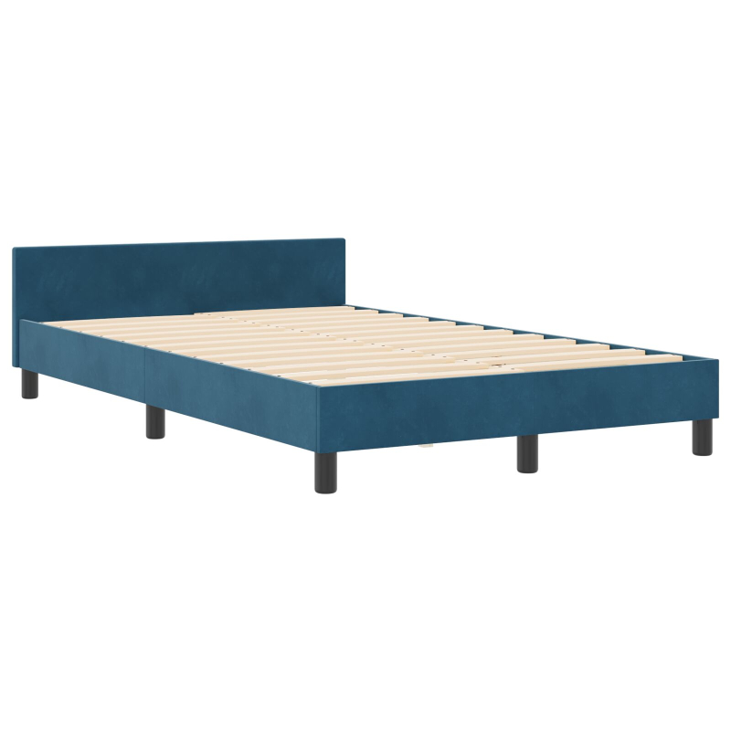 Bettgestell Dunkelblau 120x200 cm Samt
