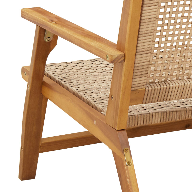 Gartenstühle 2 Stück Beige 76x67x73,5 cm Massivholz Akazie