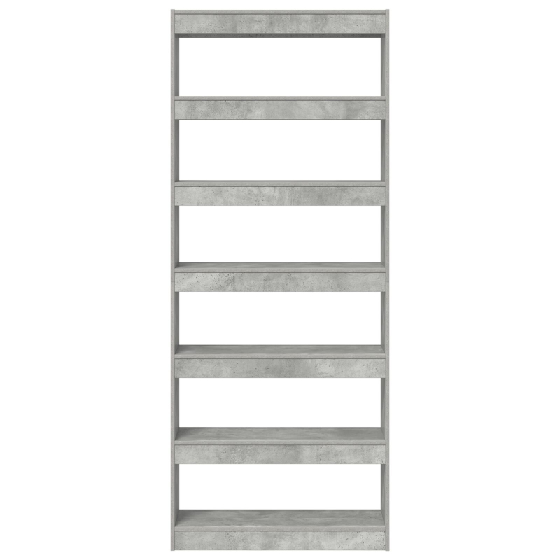 Beton Grau Bücherregal Beton grau Holzwerkstoff 80 x 30 x 198 cm