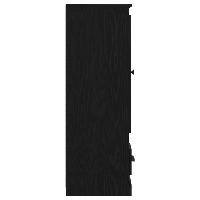 Highboard Schwarz Eiche 36x35,5x103,5 cm Holzwerkstoff